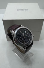 Seiko Cal 7T86 0AC0 Chronograph Alarm Perpetual Calendar Quartz Wristwatch