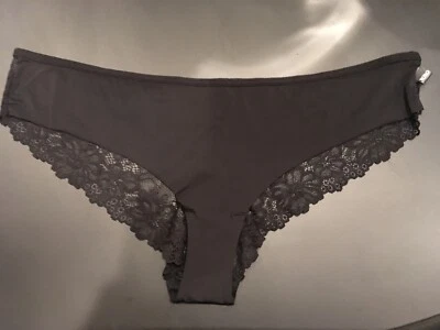 Трусики бикини XOXO XL черные прозрачные кружевные сзади - Изображение 1 из 4