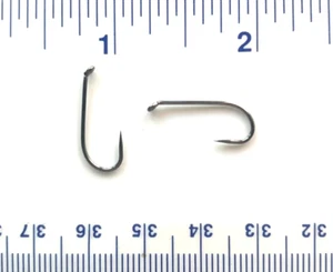 100 or 1,000 Gerry's Tackle 71450 High Carbon Black Nickel Barbless Fly Hooks - Picture 1 of 7