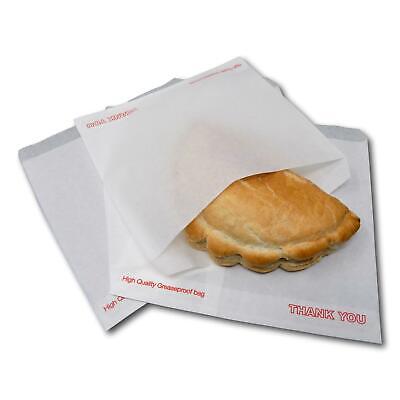 Thank You Greaseproof Food Baking Cake Cookie Baguette Sandwich Paper Bags • 12.21£