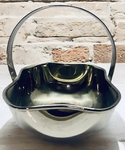 Vintage WA William Adams Silver Plated Basket Handled Dish Italy 5”H - Picture 1 of 2