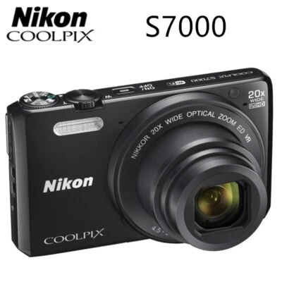 Nikon COOLPIX S7000 16.0 MP Vintage Digital Camera 20x Optical Zoom English - Image 1 of 4