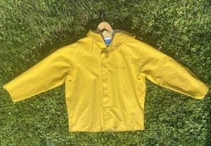 Chris Craft Yachting Sailing Yellow Rain Jacket Size Large Full Zip Vented - Picture 1 of 7