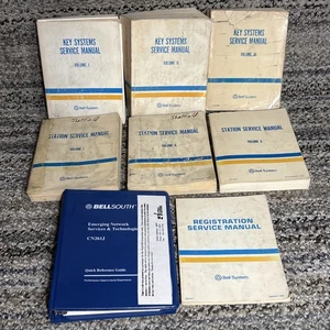 Vintage 8 Bell System Key Station Service Manuals 1982 Registration South CN261J - Bild 1 von 24