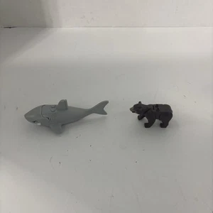 LEGO Great White Shark (62605) and Brown Bear (98294) Lot of 2 Animals / Rare - Picture 1 of 7