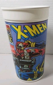 Vintage 90er 7" Hardees Coca-Cola Marvel Comics X-Men Plastik Trinkbecher - Bild 1 von 5