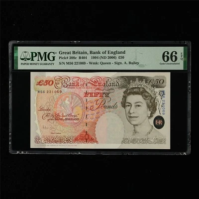 1994 Great Britain Bank of England 50 Pounds Pick#388c PMG 66 EPQ Gem UNC - Image 1 of 4