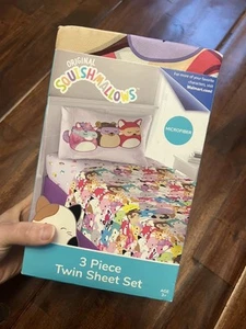 Original Squishmallows 3-Piece Twin Sheet Set - Picture 1 of 3