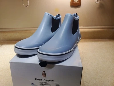 NUEVAS Zapatillas de Lluvia Hush Puppies para Mujer Azul Botas de Lluvia Talla 7 HO06730-427 Foto 1 de 4