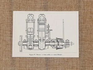 Un motore a testa calda o semi-Diesel degli inizi del '900 - Picture 1 of 1