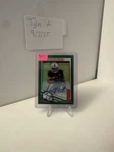 2025 Score Alexander Mattison Green Foil SSP Auto #112 Miami Dolphins  - Bild 1 von 2