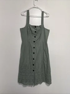 GAP grün ärmellos Rundhalsausschnitt Sommerkleid Größe 14 neu mit Etikett $ 80 - Bild 1 von 13