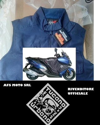 Termoscudo Coprigambe Tucano Urbano R192X per Kymco Xciting 400 S 2019 + Gilet - Immagine 1 di 4