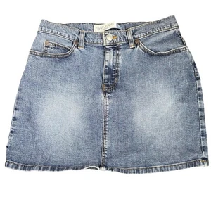 Gap Jeans Mini Skirt Womens 4 USA Stretch Denim Stone Wash Blue CA 17897 Vintage - Bild 1 von 16