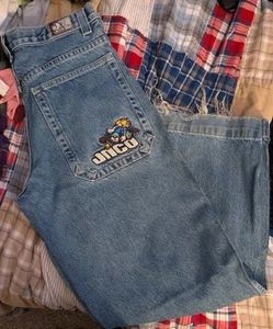 JNCO 90's Flamehead Vintage Jeans Sz 20 - Picture 1 of 4