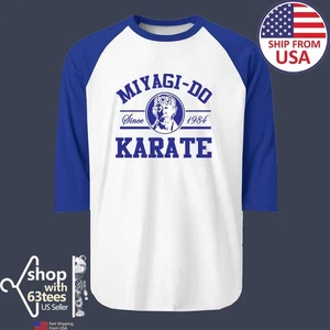Miyagi Do Dojo Karate Kid Since 1984 Movie Men's Raglan Blue Size S to 2XL - Picture 1 of 1