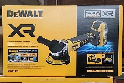 DEWALT Powerstack 20V Max XR 4-1/2" Kit de amoladora angular de paleta inalámbrica DCG413H1 Foto 1 de 2