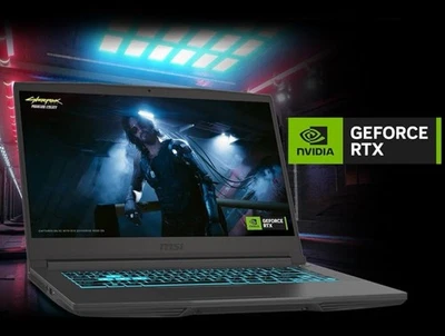 MSI Thin 15 Gaming Laptop 15.6" FHD Intel i5-13420H 16GB RAM 512GB SSD RTX 4050 - Image 1 of 4