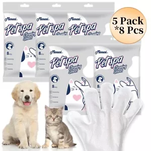 40Ps Mioszzi Pet Glove Wipes Coconut Scent Quick Clean Deodorise Sensitive Skin - Picture 1 of 9