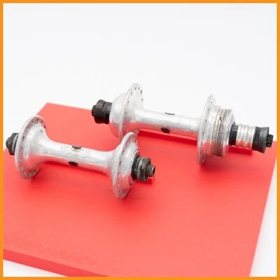 NOUVEAU SUPER RECORD 32 TROUS HUBS VINTAGE 70s 80s ROAD BIKE BICYCLETTE - Photo 1/4