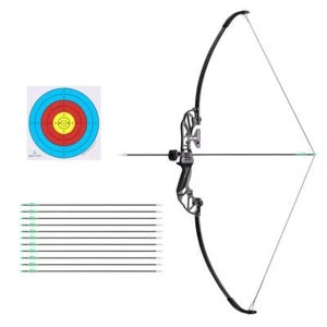 Everfit 55lbs Bow Arrow Set Recurve Takedown Archery Hunting for Beginner Green - Picture 1 of 7
