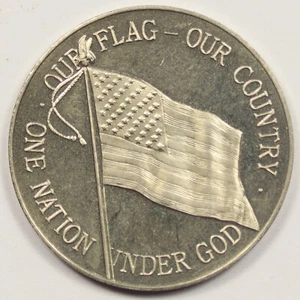 Medalla Franklin The Pledge of Legiance de los Estados Unidos como nueva - Imagen 1 de 2