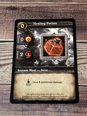 Healing Potion World of Warcraft Miniatures WoW Card 2008 Upper Deck - Image 1 of 2