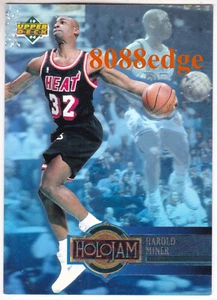 Holojam de cubierta superior 1993-94: Harold Miner #H14 holograma térmico 2x Slam Dunk Champ - Imagen 1 de 1
