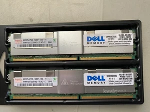 8GB (2x4GB) DDR2 PC2-5300 FBDIMM ECC FULLY BUF DELL Server Memory RAM NEW - Picture 1 of 4