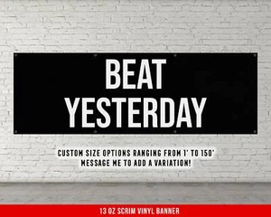 Motivational Home Gym Decor - Large Quote Wall Art - Picture 1 of 21