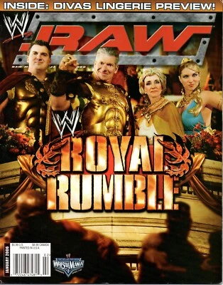 Royal Rumble Vince Shane Stephanie McMahon January 2006 WWE RAW Magazine WWF - Изображение 1 из 4