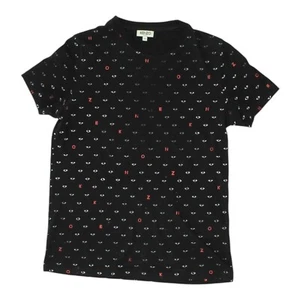 Camiseta Kenzo Estampado de Ojos | De Colección Mujer Negra Diseñador Cuello Redondo Manga Corta - Imagen 1 de 5
