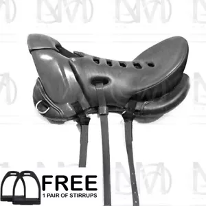 Light Weight Fibre Synthetic Endurance SaddleFor Horse Seat 14"15"16" 17"18" - Picture 1 of 15