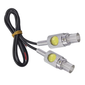 2Pcs 12V Car Motorcycle License Number Plate Lamp Light White (Direct Bolt On) - Picture 1 of 5