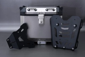 Valigia Top Case in Allu + Kit Fissaggio HONDA CRF 1000 AFRICA TWIN /DCT 2016-17 - Picture 1 of 7