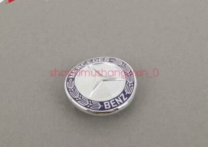 Blue FOR MERCEDES W211 W221 FRONT GRILLE BADGE EMBLEM GENUINE E320 E350 S550 - Picture 1 of 10