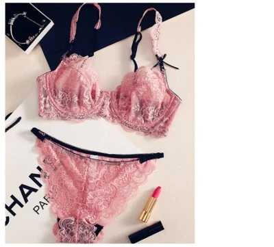 Conjunto de sutiã e calcinha feminino Lumiere renda sem forro sutiã terno lote de lingerie - Imagem 1 de 4