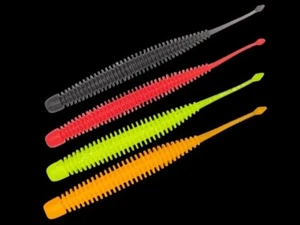 GeeCrack PIKUPIKU cola de pinta S.A.F. Cebo suave señuelo de 2,5 pulgadas 63 mm 10 piezas hecho en Japón - Imagen 1 de 4
