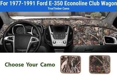 Cubierta de alfombrilla de tablero para Ford E-350 Econoline Club Wagon 1977-1991 (TrueTimb Foto 1 de 4