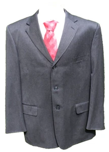 Pronto Uomo COUTURE Super 120’S WOOL 3 Btn 2 Pc Suit Sz 46R 39X29 Charcoal Gray - Picture 1 of 15