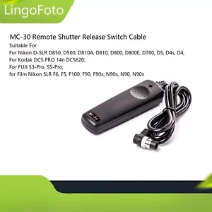 MC-30 Fernbedienung Auslöser Schalter Kabel für Nikon D-SLR D850 D500 D810A D810 - Bild 1 von 8