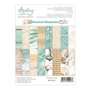Mintay Coastal Memories 6" x"8 Add-On Papier Block Muster doppelseitiges Sammelalbum - Bild 1 von 1
