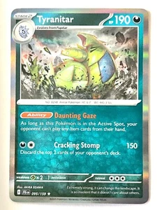 Tyranitar 095/159 Holo Rare Journey Together Pokemon TCG Pack Fresh Near Mint NM - Picture 1 of 4