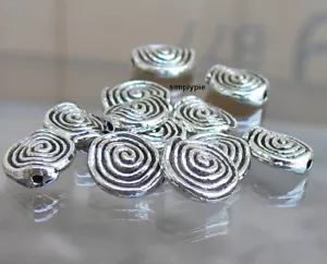 Antik Silber Spiralschnecke Ammonite Metallperlen 12 Stck. - Bild 1 von 4