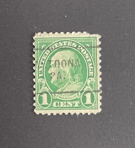 Altoona, Pennsylvania Type 703 Precancel - 1 cent Franklin - U.S. #632 - PA - Picture 1 of 1