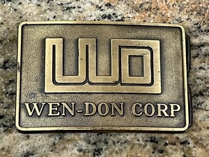 Vintage WEN-DON CORP 3D Belt Buckle - Picture 1 of 3
