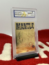 1996 Bleachers 23KT Gold New York Yankees Mickey Mantle #7 MVP Card GEM-MINT 10