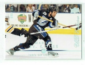 08-09 UD Upper Deck Series One  Martin St. Louis  /100  Exclusives  HOF