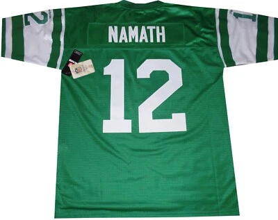Camiseta Joe Namath New York Jets Reebok Premier Verde 7072A Etiquetas NUEVAS Foto 1 de 4