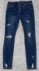 OLD NAVY  Girl's Sz 12 360 Distressed High Rise Rockstar Jegging Jeans - Picture 1 of 12